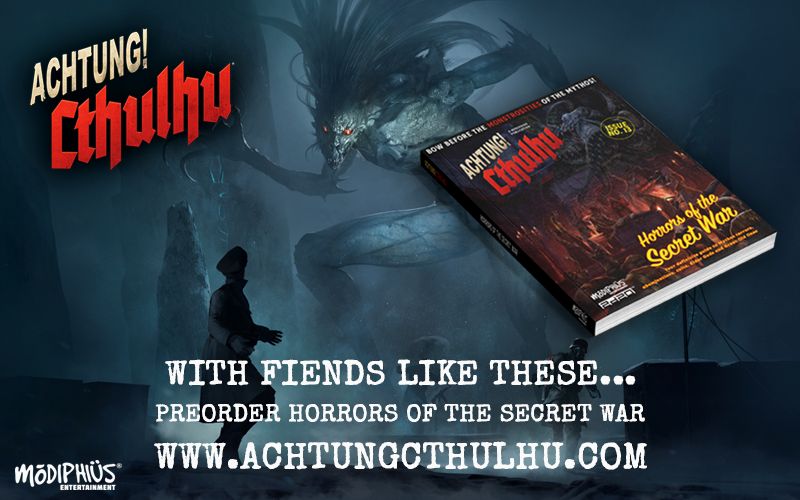Modiphius wydaje nowy tom przerażających wrogów i przeciwników do gry Achtung! Cthulhu